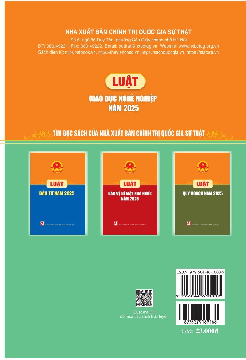 Luật Giáo dục nghề nghiệp năm 2025