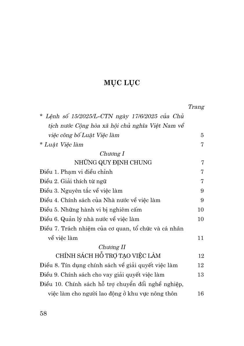 Luật Việc làm 2025