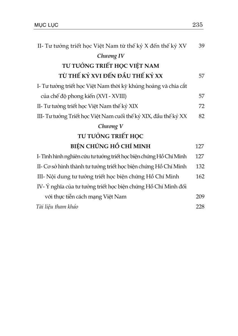 Giáo trình Lịch sử tư tưởng triết học Việt Nam và tư tưởng triết học biện chứng Hồ Chí Minh