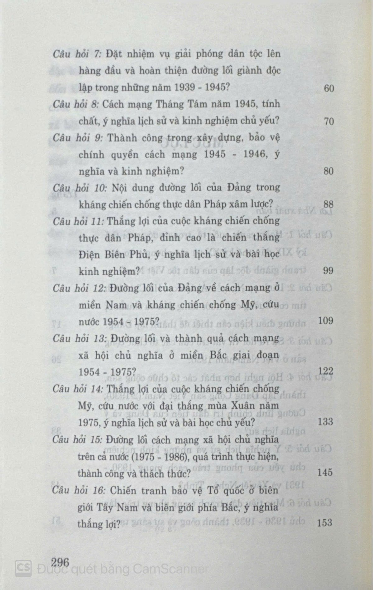 Hỏi - đáp môn Lịch sử Đảng Cộng sản Việt Nam (Dành cho bậc đại học hệ chuyên và không chuyên lý luận chính trị)
