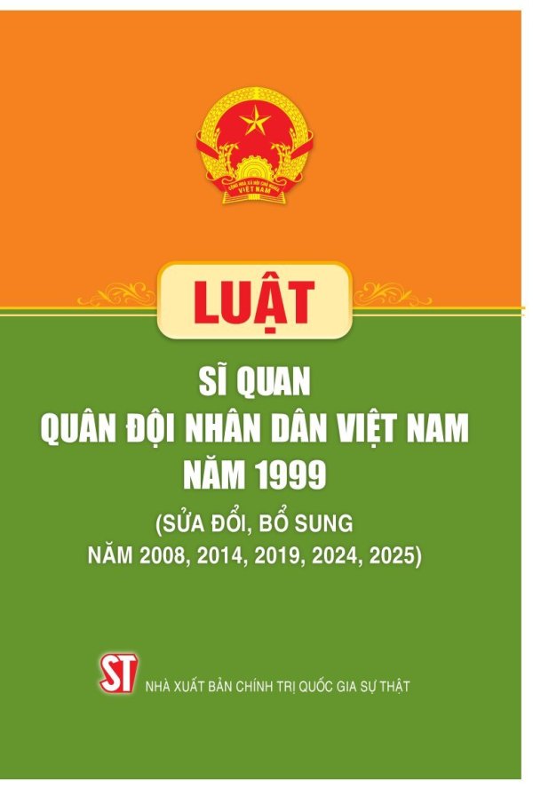 Luật Sĩ quan quân đội nhân dân Việt Nam năm 1999 (sửa  đổi, bổ sung năm 2008, 2014, 2019, 2024, 2025)