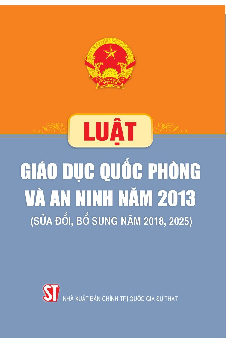 Luật Giáo dục quốc phòng và an ninh năm 2013 (sửa đổi, bổ sung năm 2018, 2025)