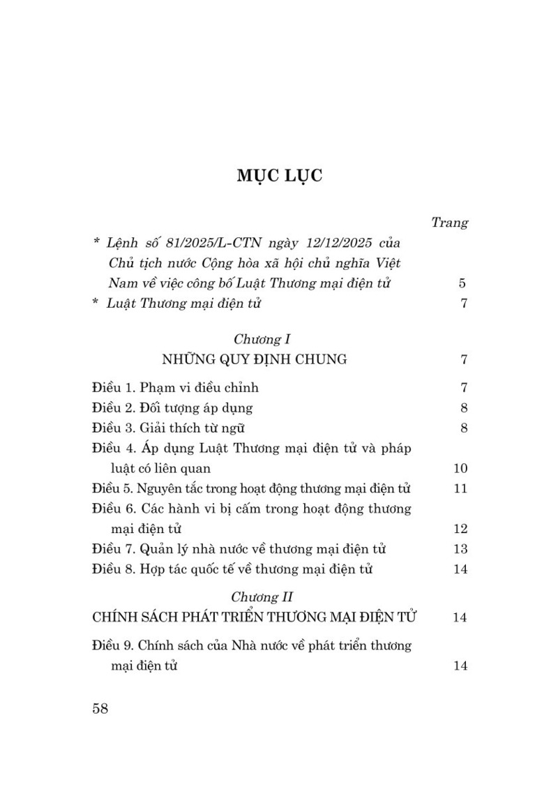 Luật Thương mại điện tử năm 2025