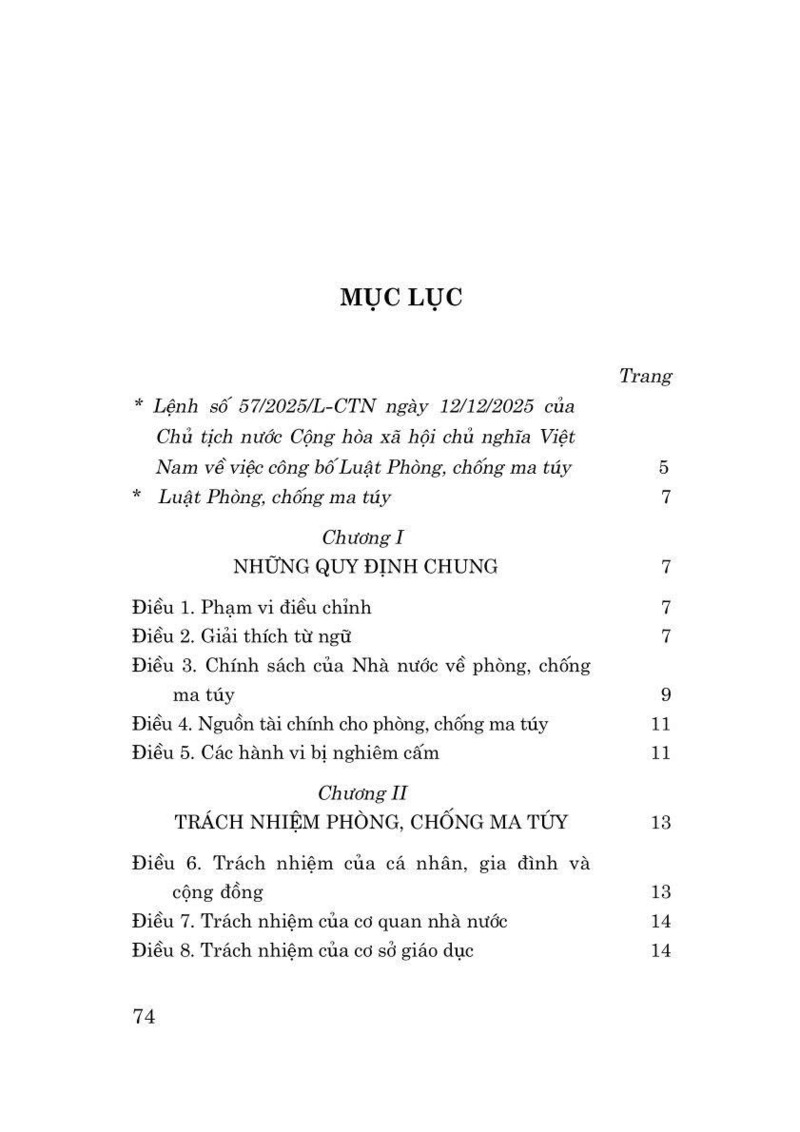 Luật Phòng, chống ma túy năm 2025