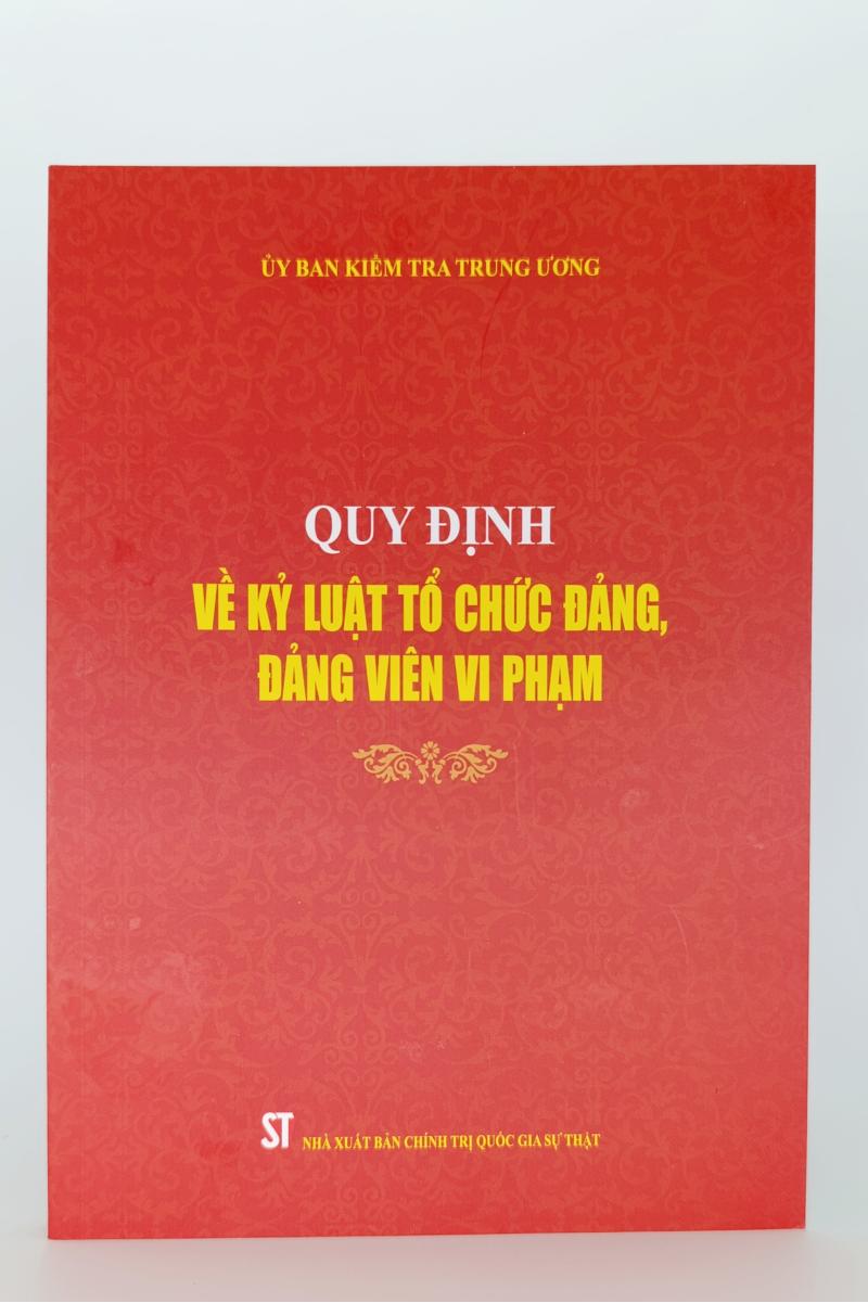 Quy định về kỷ luật tổ chức đảng, đảng viên vi phạm