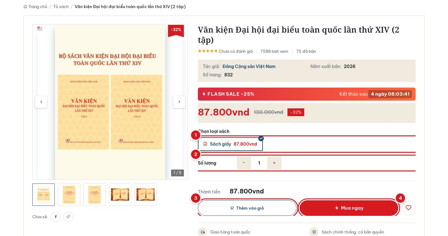 Trang chi tiết sách